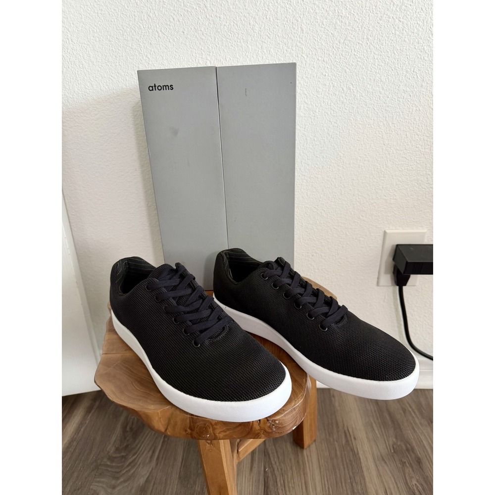 Atoms Model 000 Shoes NEW in Box Sneakers Men 9.5 Women 11 Black Comfort Slip On